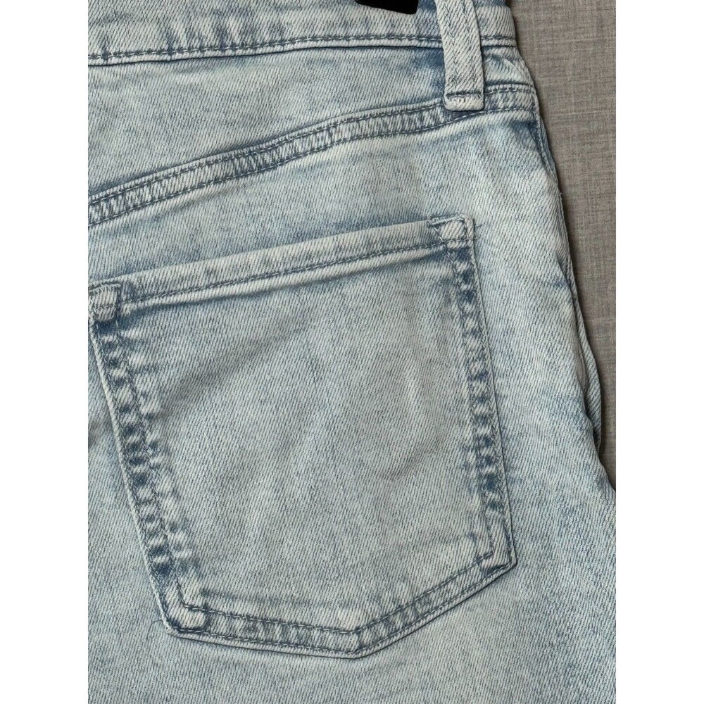 Banana Republic High Rise Wide Leg Cropped Jeans Womens 27 Light Wash Raw Hem - Picture 3 of 12